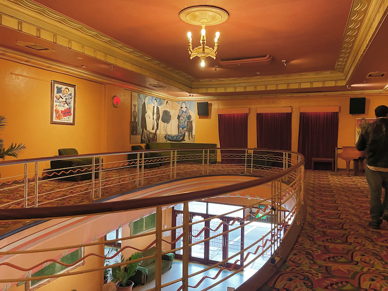 the interior of the upstairs at the Astor