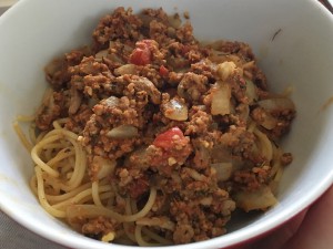 photo of spaghetti bolognese